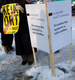 NPD Infostand 30. Januar 2010