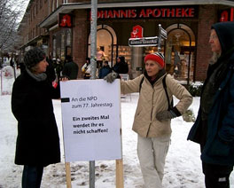 NPD Infostand 30. Januar 2010